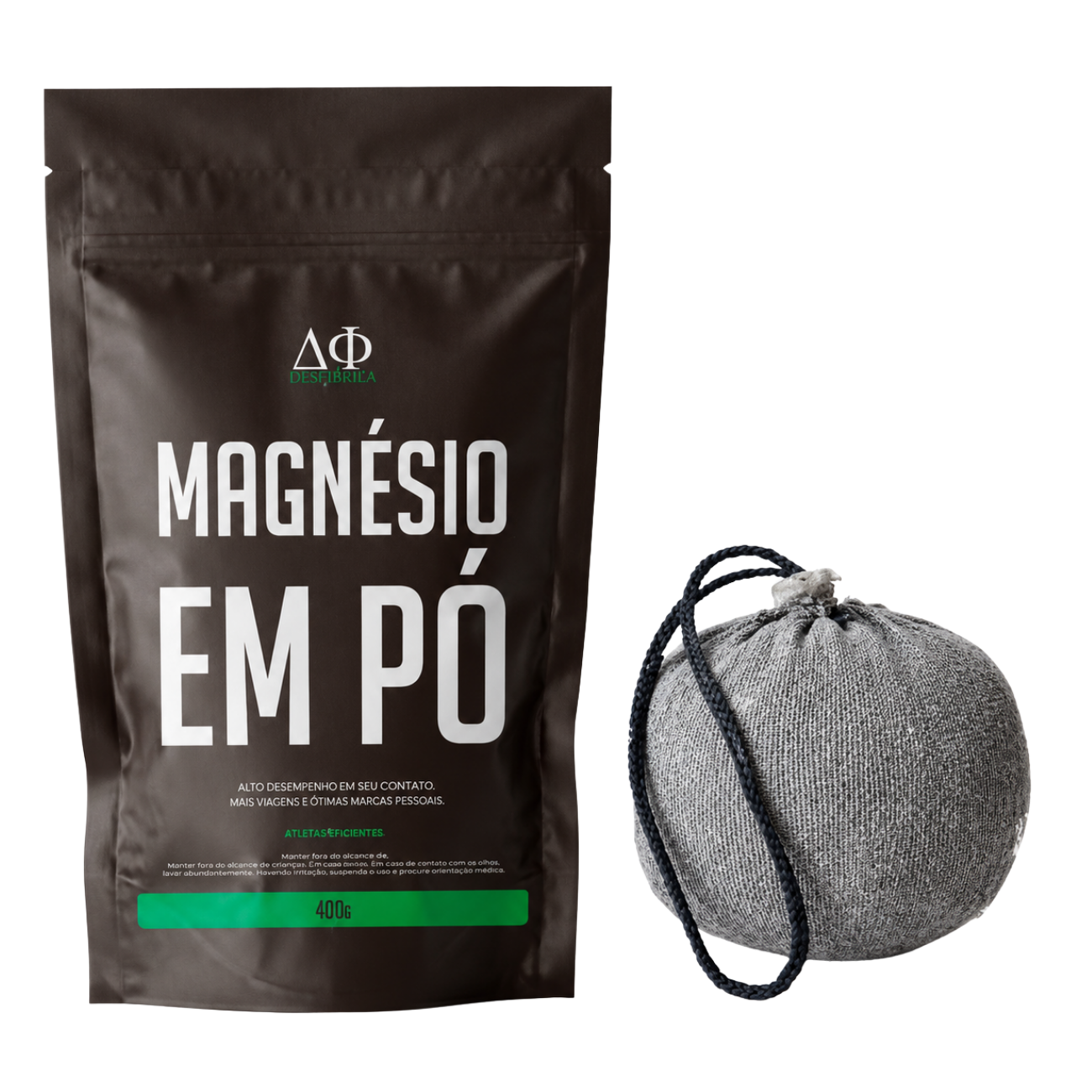 Kit Magnésio em pó 400g + Chalk Ball