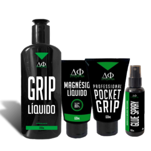 1 Professional Pocket Grip + 1 Grip + 1 Glue Spray + 1 Magnésio Líquido